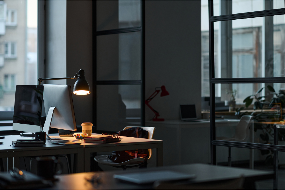 empty office desks